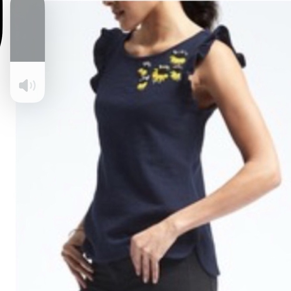 Banana Republic Embellished Sleeveless Top